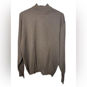 Jos A Bank Mens Fine Merino Wool Mock Neck Size XL Outdoors Base Layer Hiking